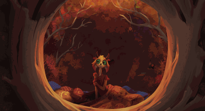 Animation of a Post-fable page