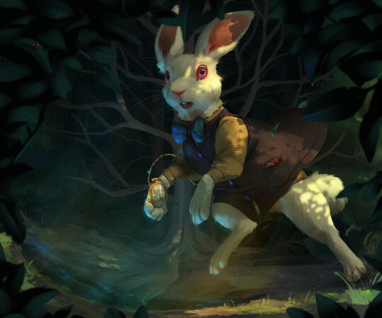 White rabbit from Alice in Wonderland White rabbit from Alice in Wonderland