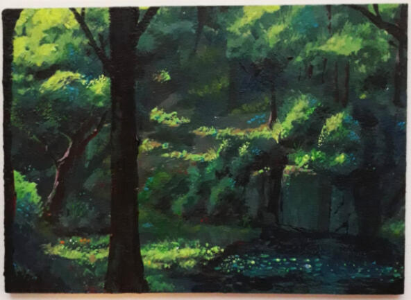 Forest painting 5cm wide