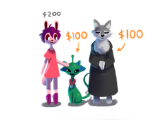 Three characters example